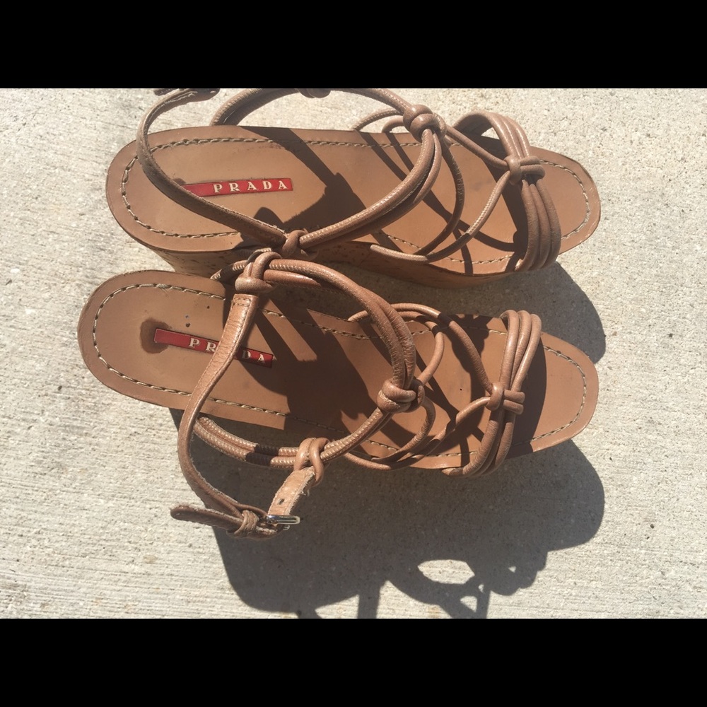 Prada platform sandals